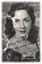 Haydee Vegazzi, Foto Original Autografiada, 1954